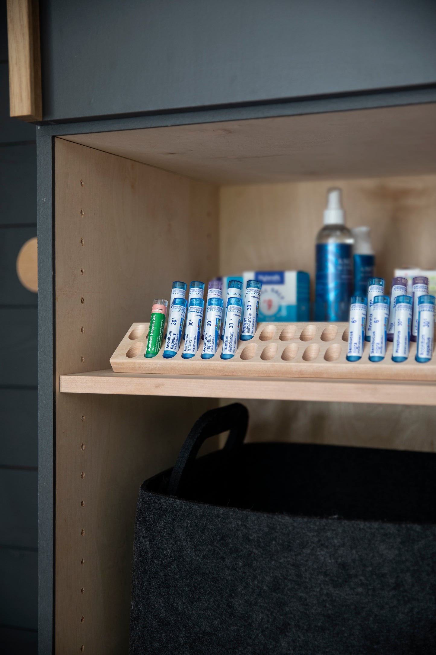 Countertop and/or Shelf Homeopathy Storage
